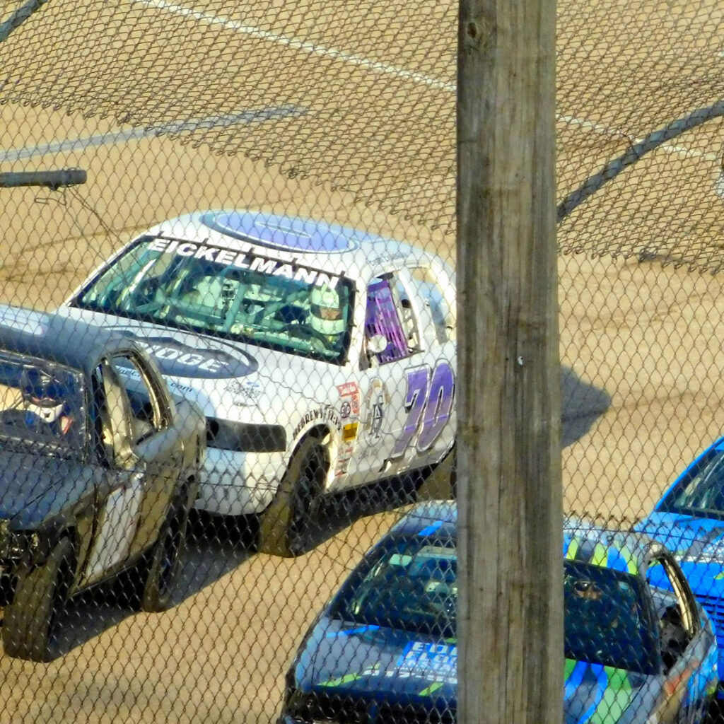 Evette Eickelmann | Eickelmann Racing #70 Crown Vic | April 12, 2025 | I-44 Speedway, Lebanon, Missouri | Photo by Paul Thompson Jr.